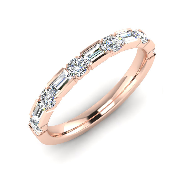 Rose gold discount eternity ring