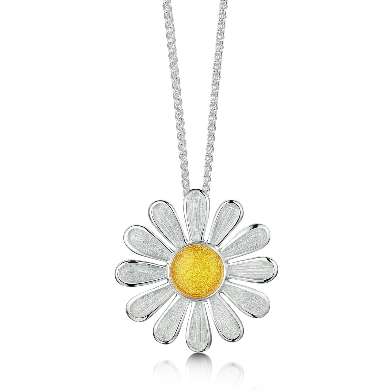 Sheila Fleet Daisies at Dawn Pendant in Sterling Silver and