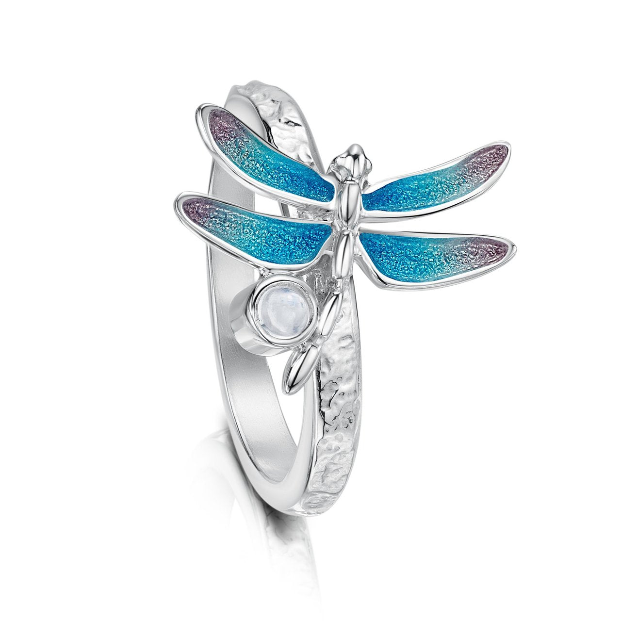 Sterling silver dragonfly discount ring