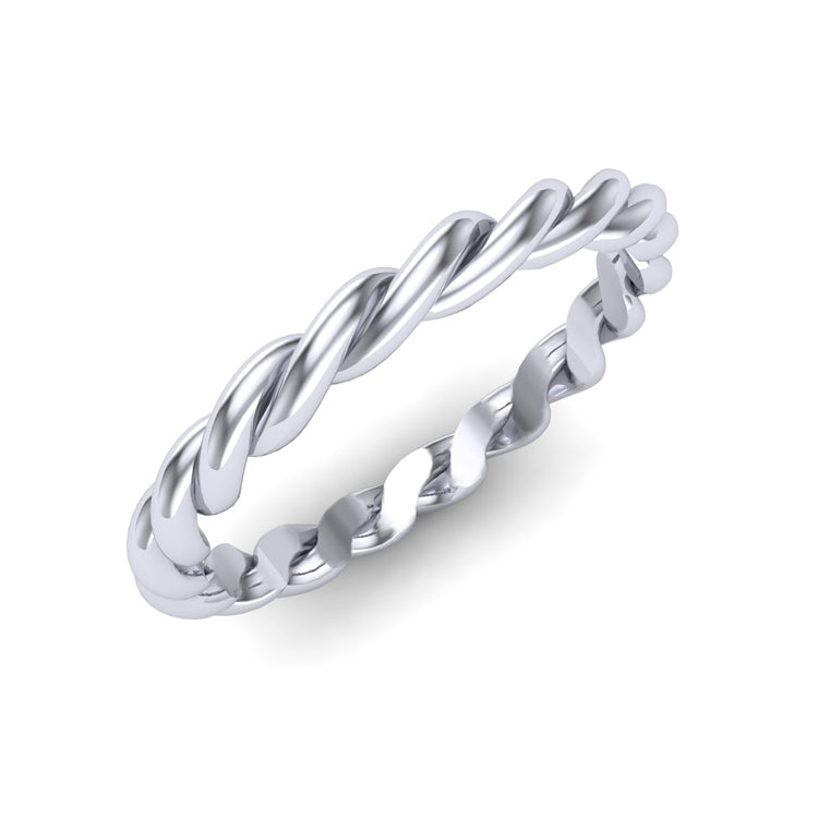 Platinum rope ring on sale