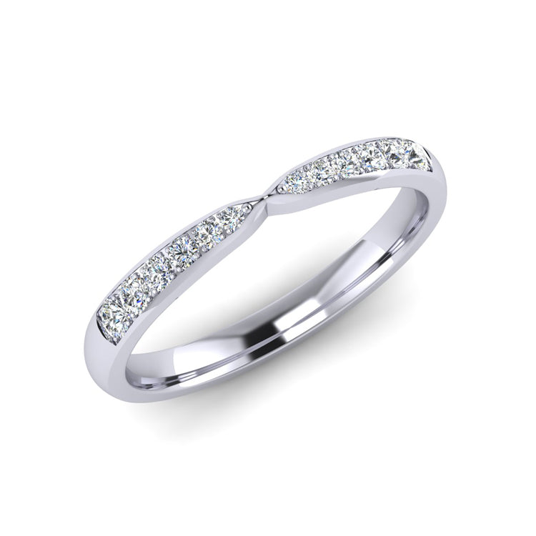 Ladies platinum wedding band sales