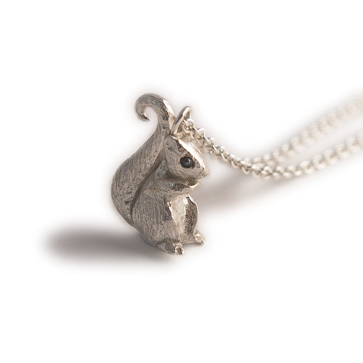 Silver on sale squirrel necklace