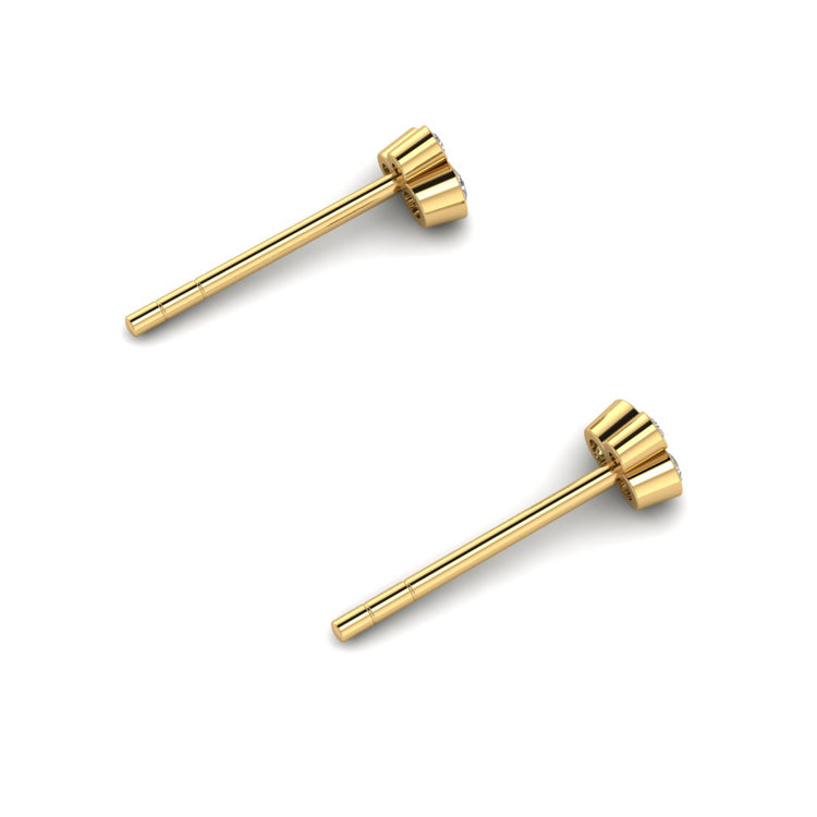 Sui Generis Gold Earrings Perspective View