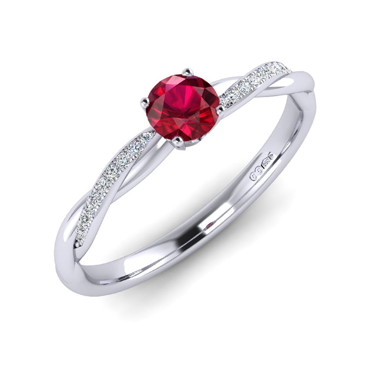 Ruby diamond platinum ring 2025